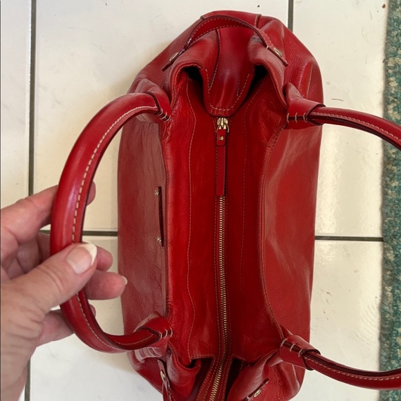 Kate Spade  Satchel   Shoulder bag beautiful pebbled, leather in red orange - Picture 17 of 17